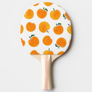 Apricots Watercolor White Background Vintage Ping Pong Paddle
