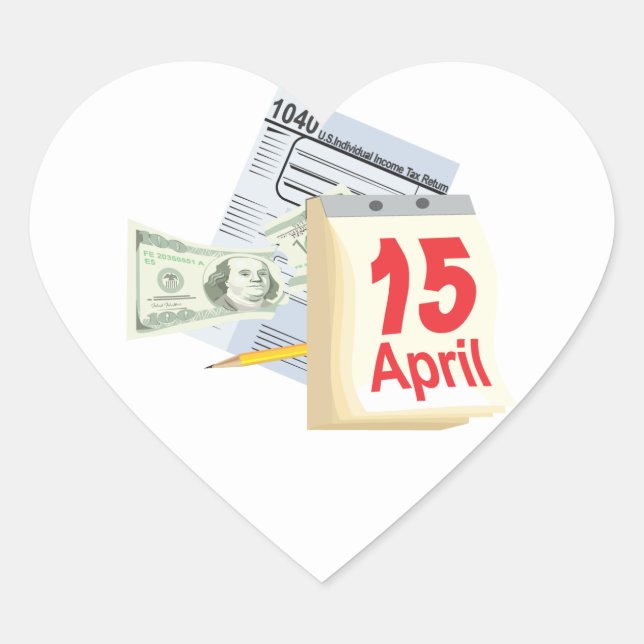 April 15 - heart sticker (Front)