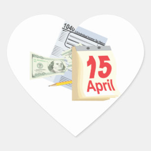 April 15 - heart sticker