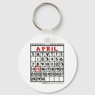 April 15-Tax Humour Key Ring