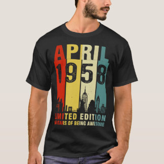 April 1958 Limited Edition 64 Years Of Being Aweso T-Shirt