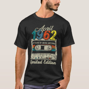 April 1960  60th Birthday Cassette Tape T-Shirt