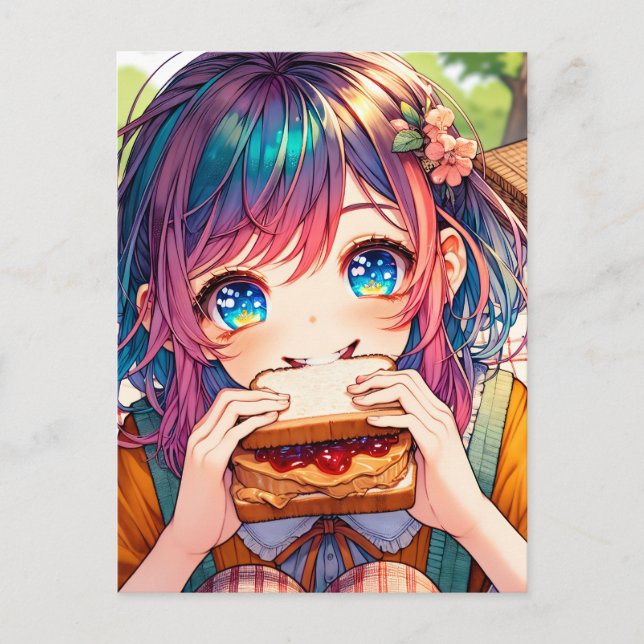 April 2nd is National Peanut Butter and Jelly Day Postcard (Front)