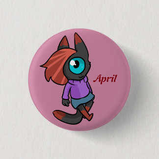 April 3 Cm Round Badge