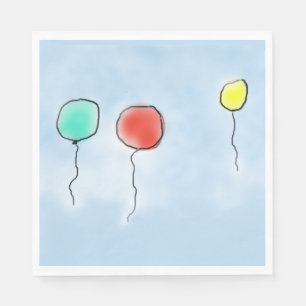 April Balloons Napkin