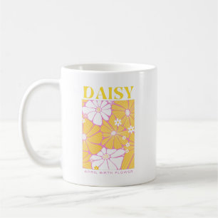 APRIL BIRTH FLOWER DAISY  COFFEE MUG