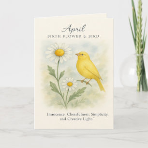April Birthday Bible Verse Cross and Resurrection Holiday Card
