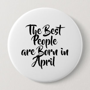 "April" Birthday Button