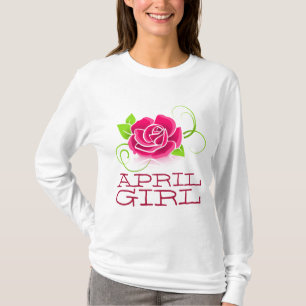 APRIL BIRTHDAY (ROSE) LADIES T-Shirts