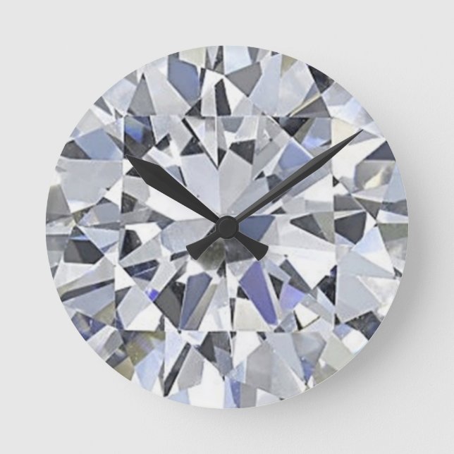 April Birthstone - Diamond Clock (Front)