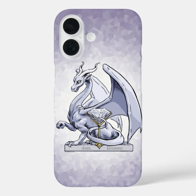 April Birthstone Dragon: Diamond Case-Mate iPhone  Case-Mate iPhone Case (Back)