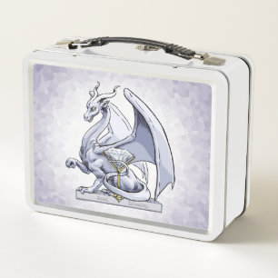 April Birthstone Dragon: Diamond Metal Lunch Box