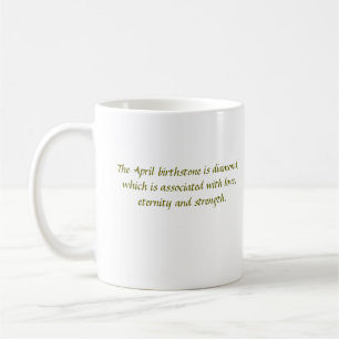 April birthstone mug