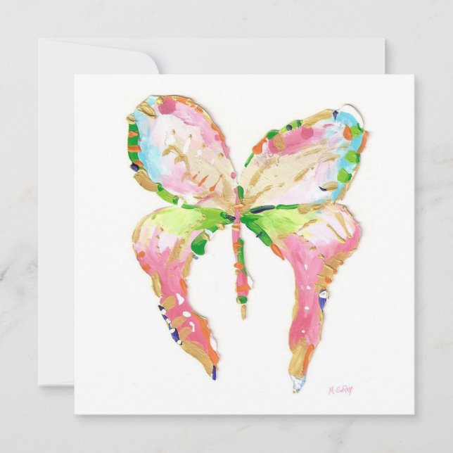 April Butterfly Birth Announcement (Front)