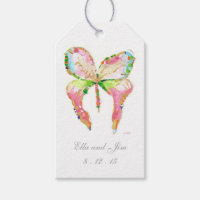 April Butterfly gift tag
