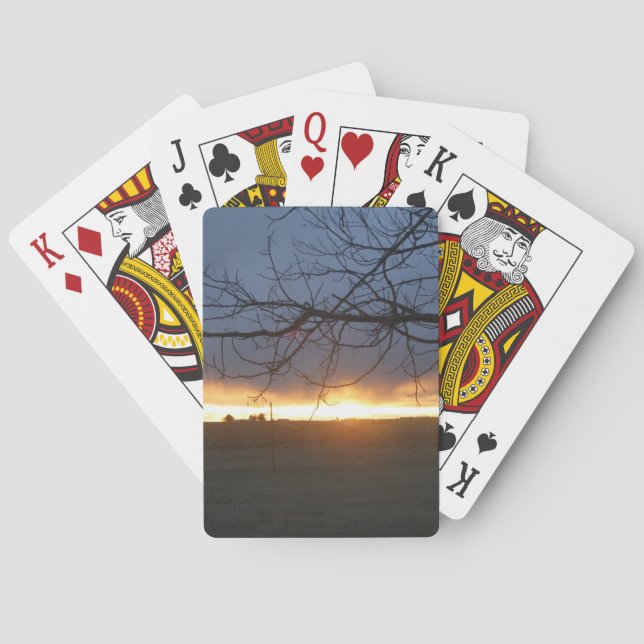 April Colorado Sunset Playing Cards (Back)