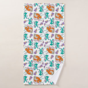April creature design bath towel