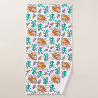 April creature design bath towel