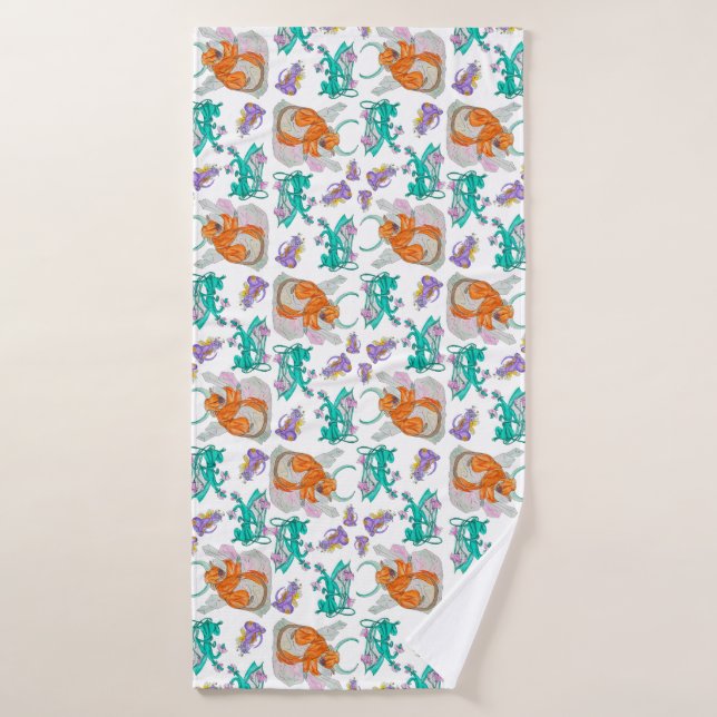 April creature design bath towel (Bath Towel)