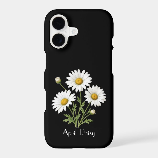 April Daisy Flowers Phone Case (Back)