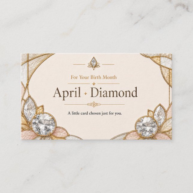 April Diamond Birthstone Shop Card (Creator Uploaded)