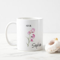 April Flower Personalised