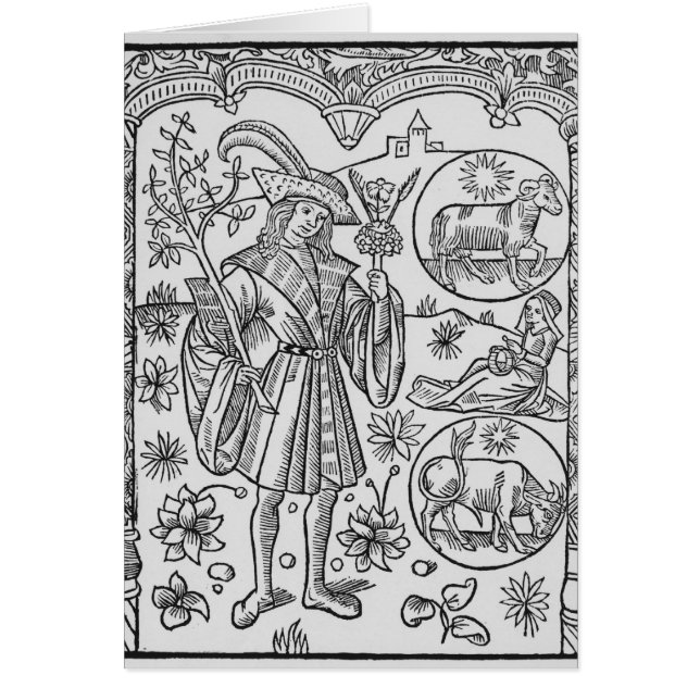 April, flowers, Aries (Front)