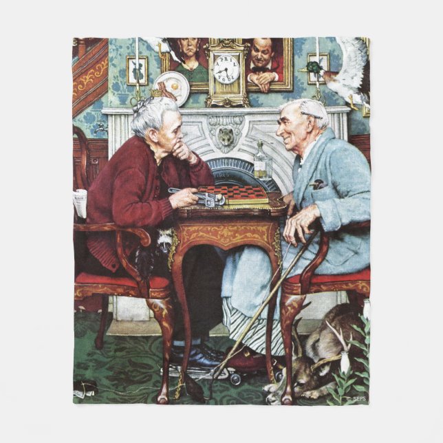 April Fool, 1943 Fleece Blanket (Front)