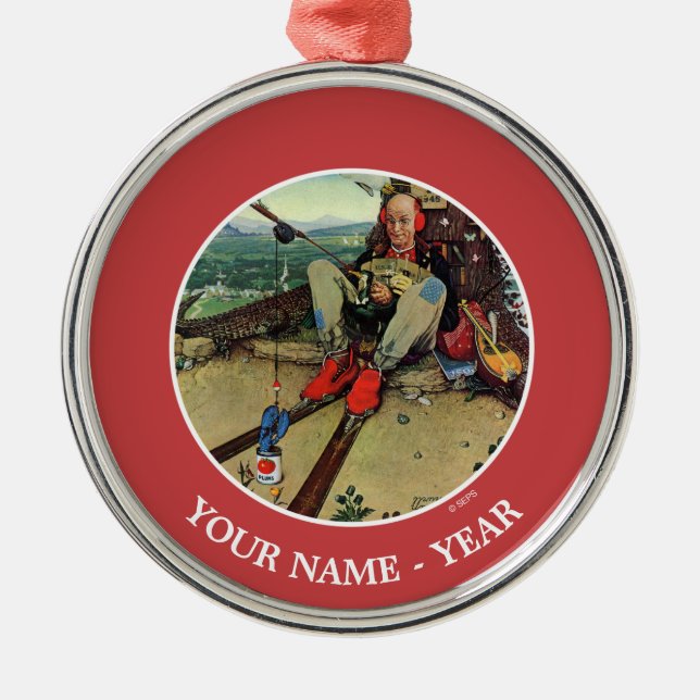 April Fool, 1945 Metal Tree Decoration (Front)