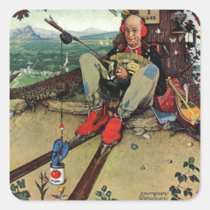 April Fool, 1945 Square Sticker