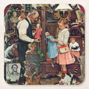 April Fool, 1948 Square Paper Coaster