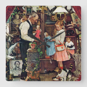 April Fool, 1948 Square Wall Clock