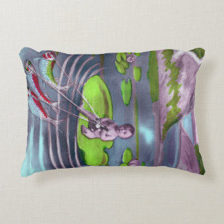 April Fool Vintage French Postcard Decorative Cushion