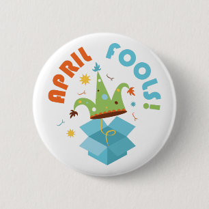 April Fools 6 Cm Round Badge
