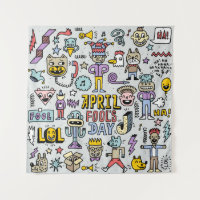 April Fools: Colourful Doodle Set.