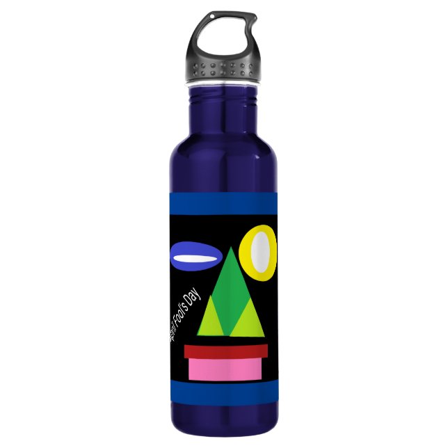 April Fool's Day 710 Ml Water Bottle (Front)