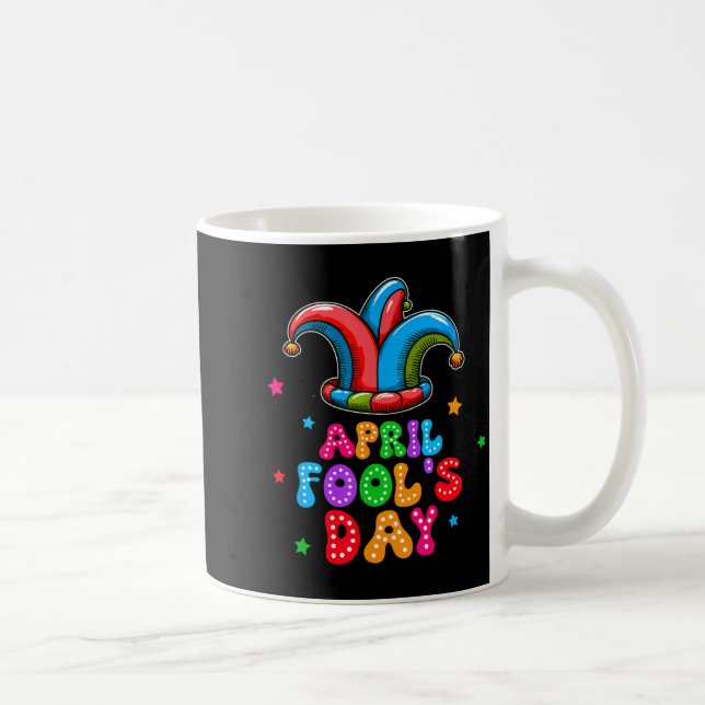 April Fool's Day April 1st Prank Joke Funny Gift  Coffee Mug (Right)