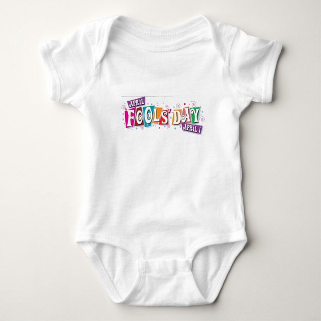 April Fool's Day Baby Bodysuit (Front)