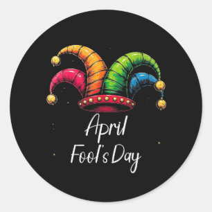 April Fool's Day Classic Round Sticker
