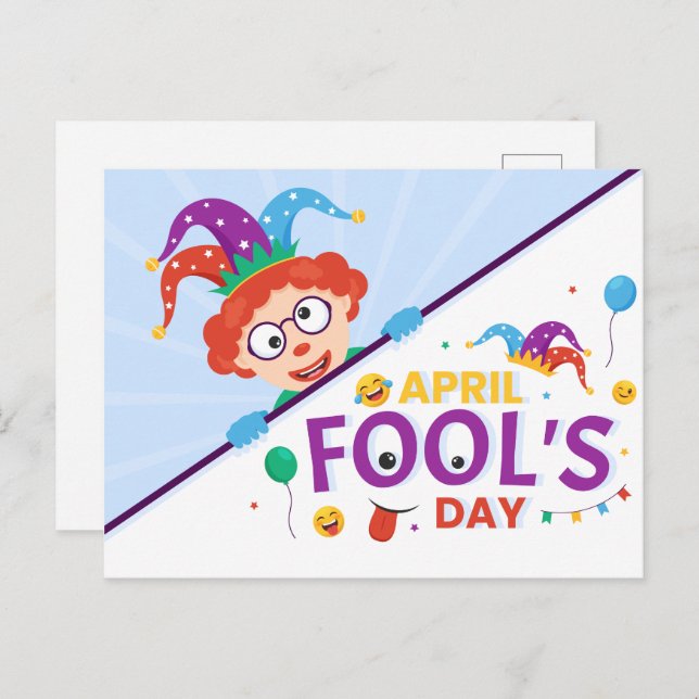 April Fool's Day  Holiday Postcard (Front/Back)
