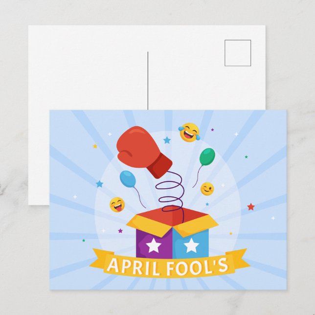 April Fool's Day Holiday Postcard (Front/Back)