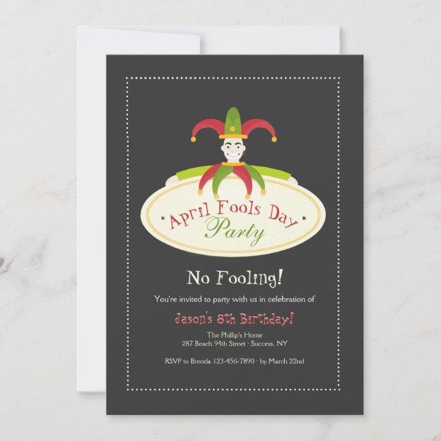 April Fool's Day Invitation (Front)