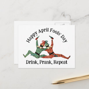 April Fool's Day Jesters Postcard
