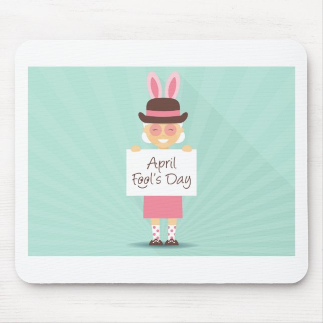 april fools day mouse mat (Front)