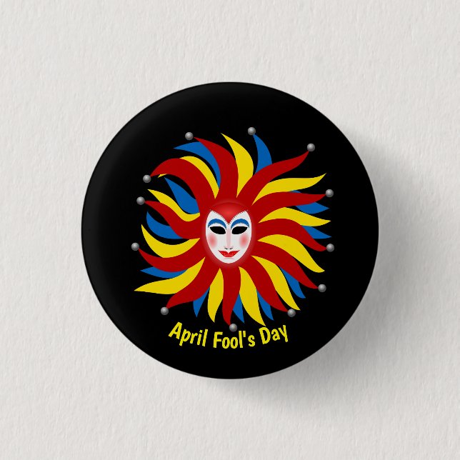 April Fool's Day of pranks 3 Cm Round Badge (Front)