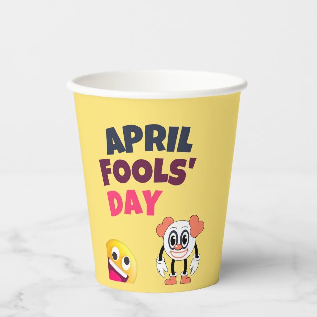April Fool's Day  Paper Cups (Front)