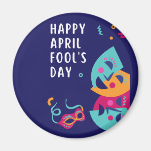 April Fool's day Paper Plate Magnet