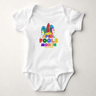 April fools month  baby bodysuit