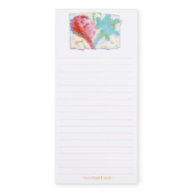 April Heart Magnetic Notepad