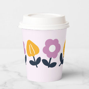 April Hugs and Wet Noses – Cute Dog and Cat Art Paper Cups